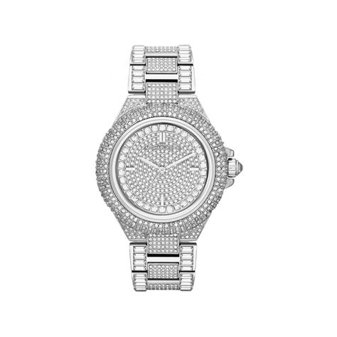 michael kors silver crystal glitz watch|Michael Kors Ladies Silver Camille Glitz MK5869 .